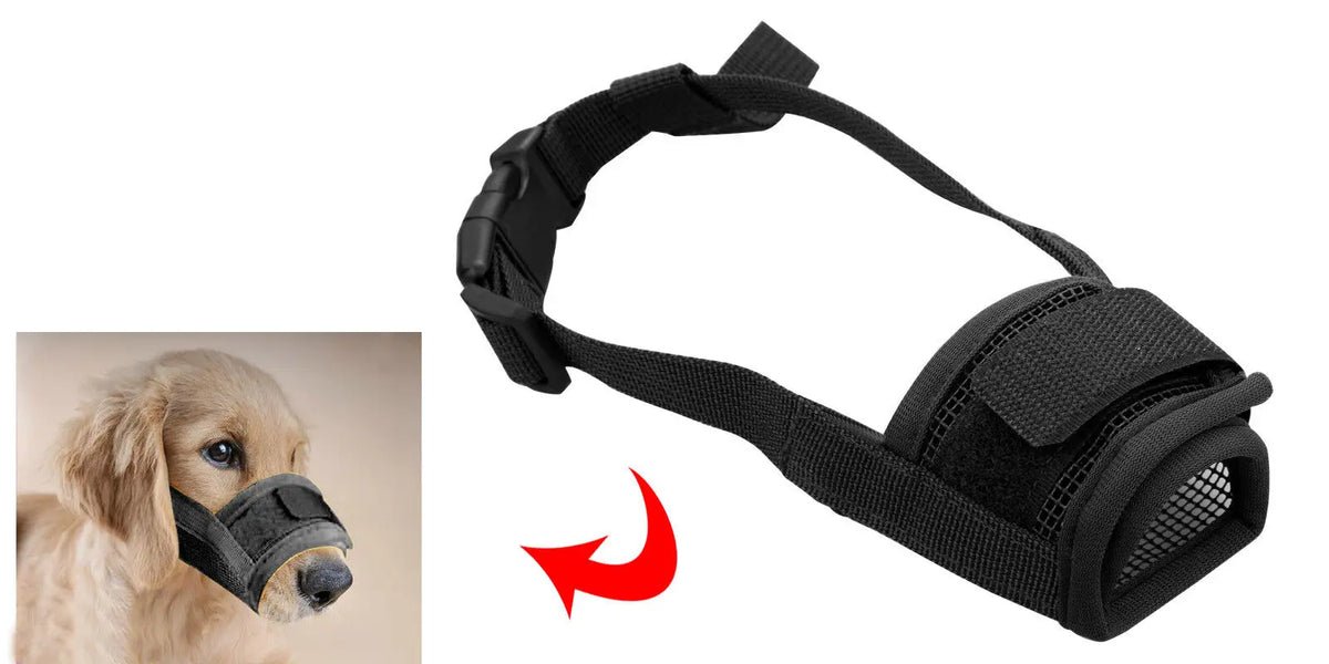 Adjustable Dog Muzzle Mask For Chewing And Barking Prevention