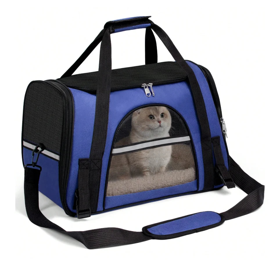 Secure Ventilated Pet Carrier Backpack For Airline Travel