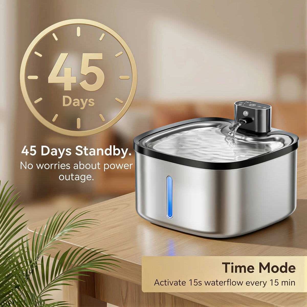 Eramong Wireless Smart Pet Water Fountain Ultra Quiet Automatic Design