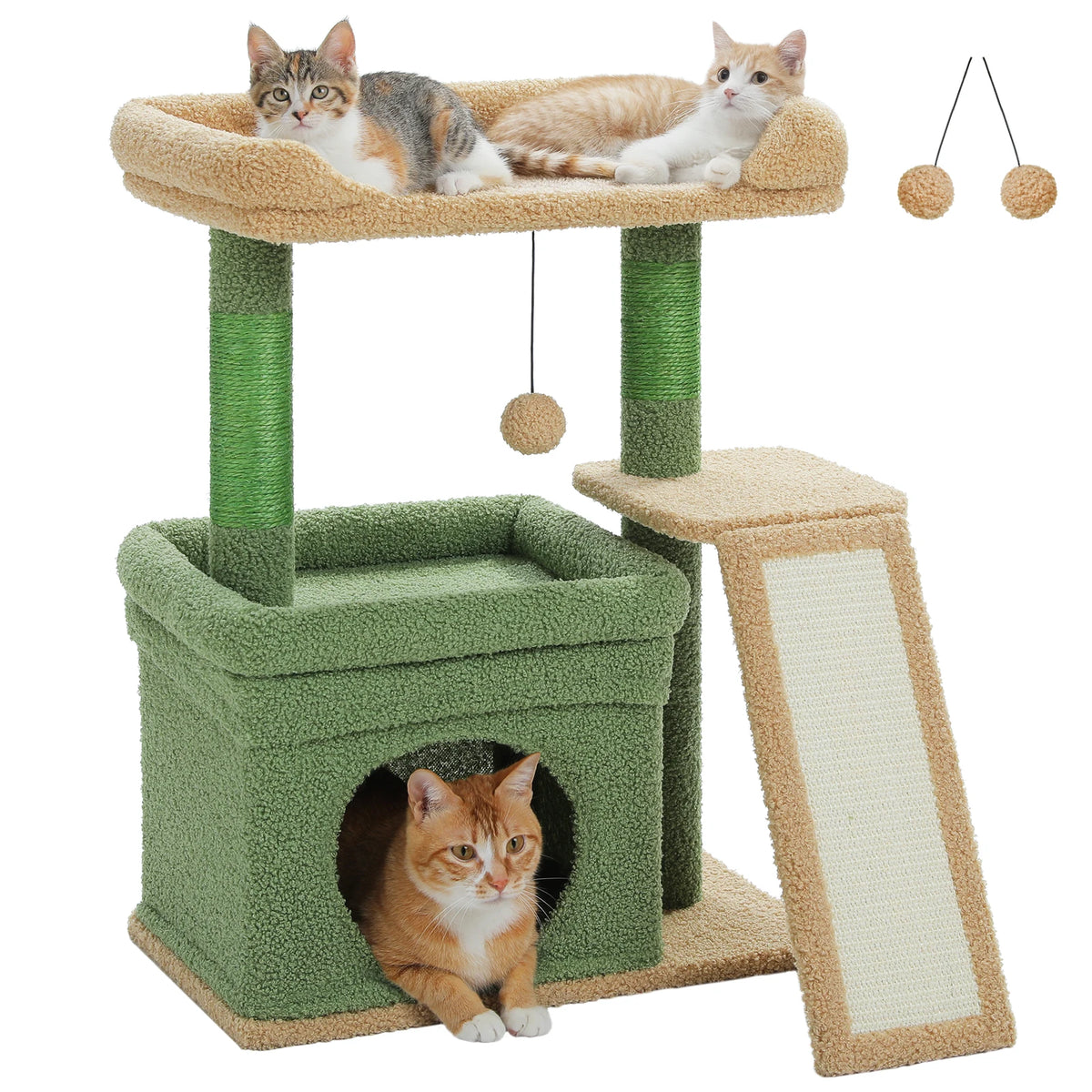 PAWZ Road Cat Tree With Sisal Scratching Post and Perch