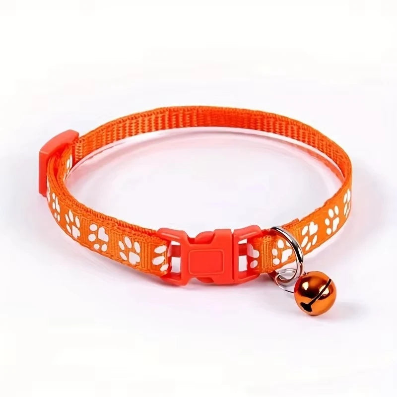 Adjustable Cat Collar With Bell Cute Decorative Pet Accessory