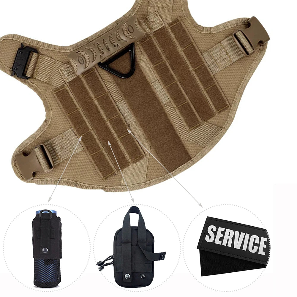 PetraVel Padded Quick Release Nylon Dog Harness And Leash Set