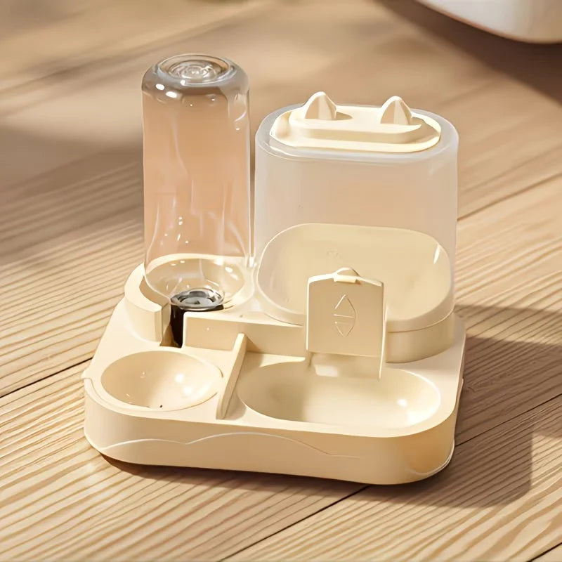 2In1 Pet Feeder Water Dispenser Dry Wet Separation For Pets