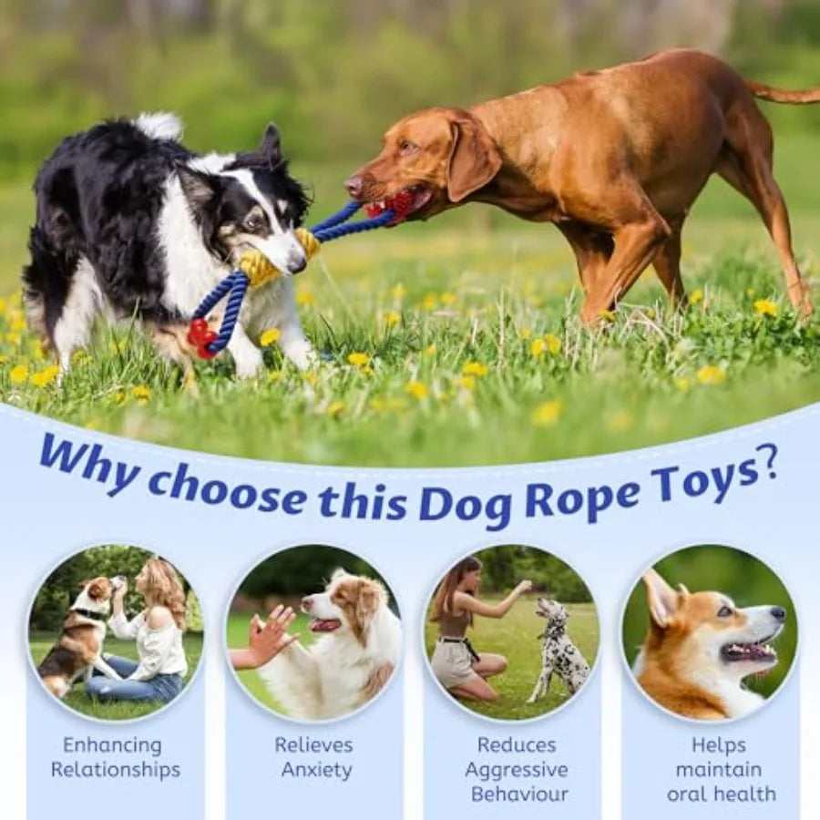Premium Durable Nylon Sisal Dog Rope Toy For Active Dogs