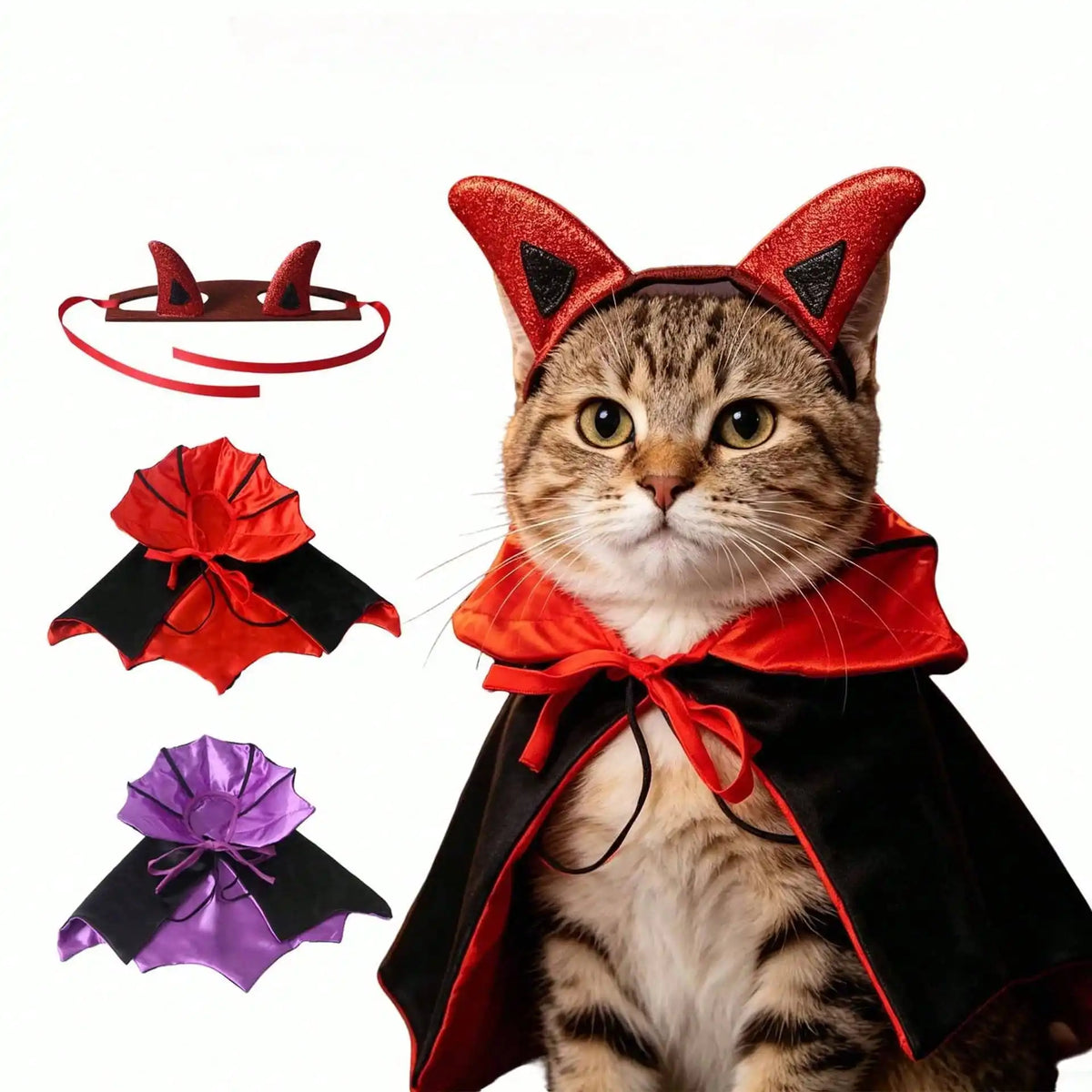Halloween Bat Cape Pet Costume for Dogs and Cats Outfit