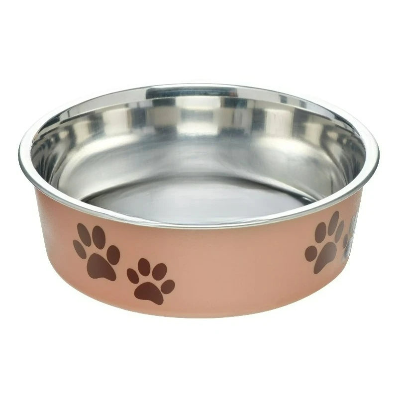 Stainless Steel Slow Feeder Dog Bowl Helps Reduce Gulping Bloat
