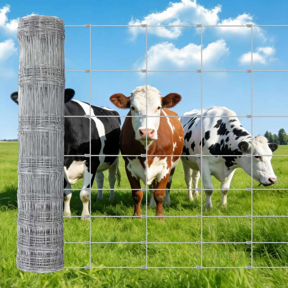 HiMISS Heavy Duty Galvanized Welded Wire Cattle Fence