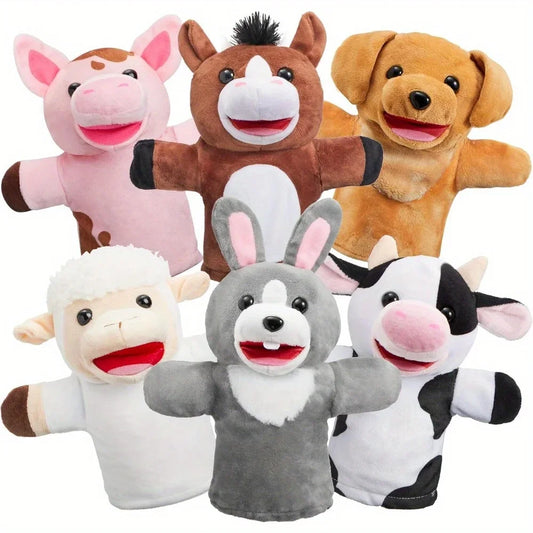 Joyfy Kids Hand Puppet Set With Working Mouth Animal Toy