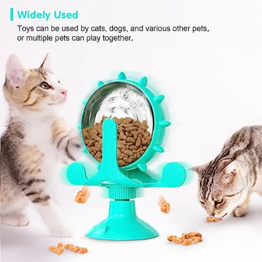 Interactive Rotating Pet Treat Dispenser Toy For Pets
