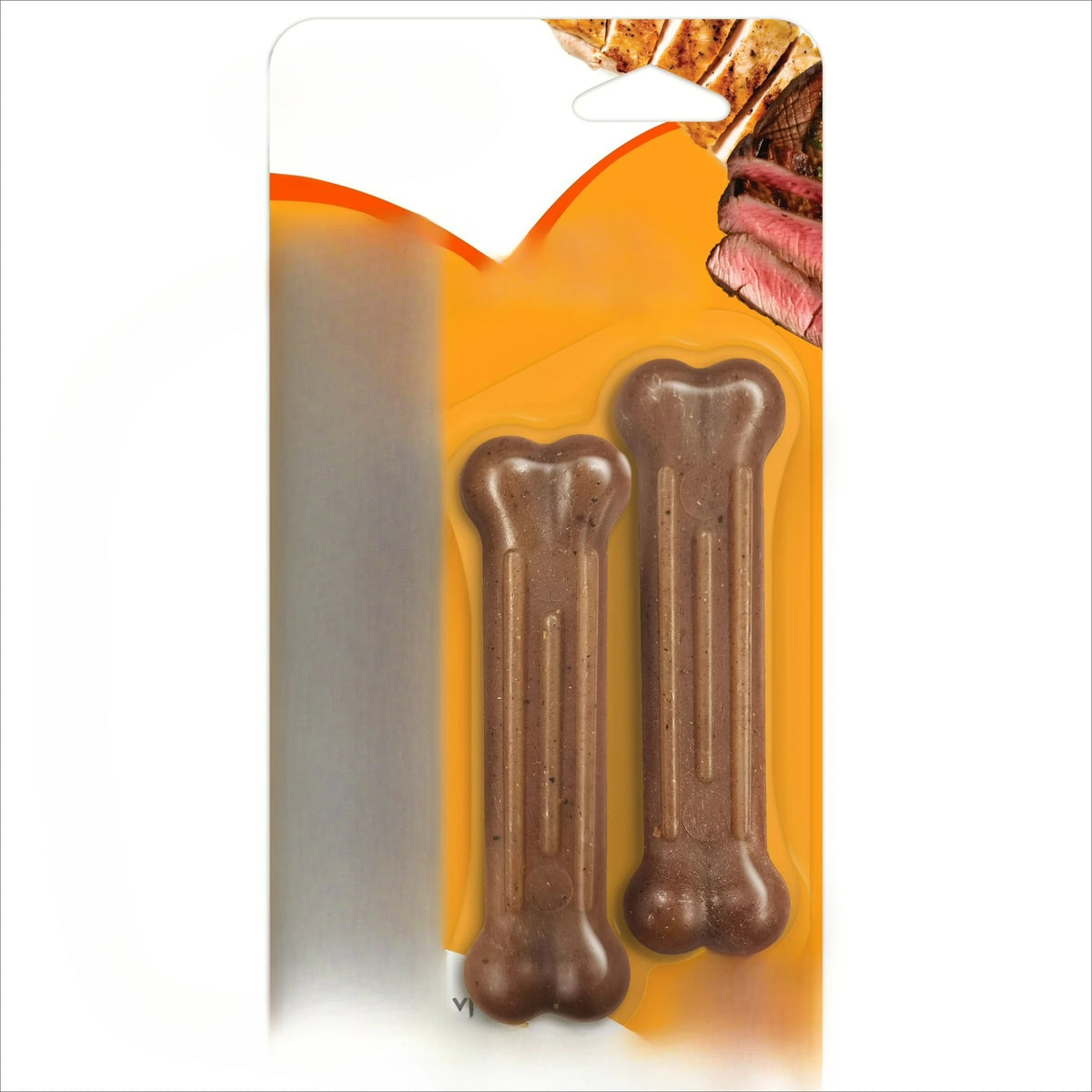 Textured Dog Chew Bone Toy With Real Beef And Chicken