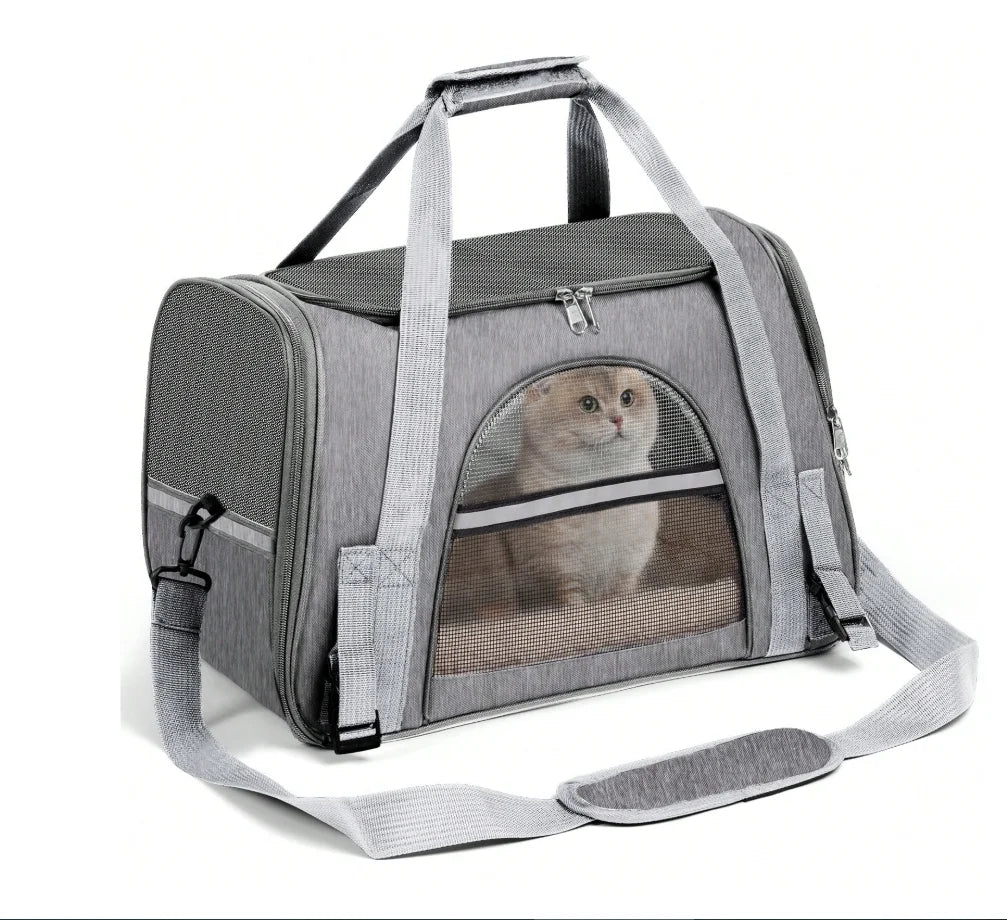Secure Ventilated Pet Carrier Backpack For Airline Travel