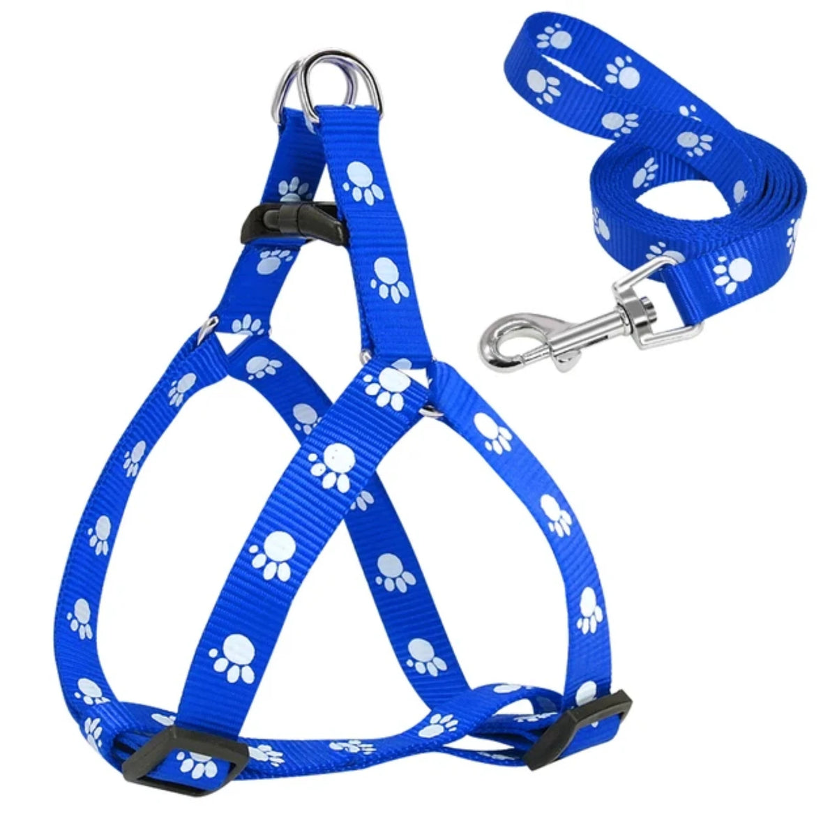 Durable Nylon Walking Dog Harness And Adjustable Leash Set