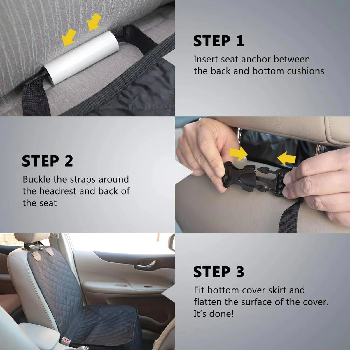 Petavel Dog Car Front Seat Cover Waterproof Breathable