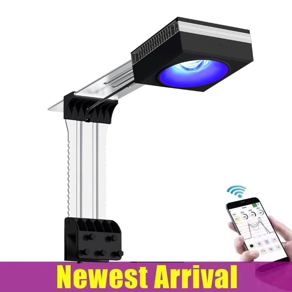PopBloom Professional LED Aquarium Light For Saltwater Reef Tank