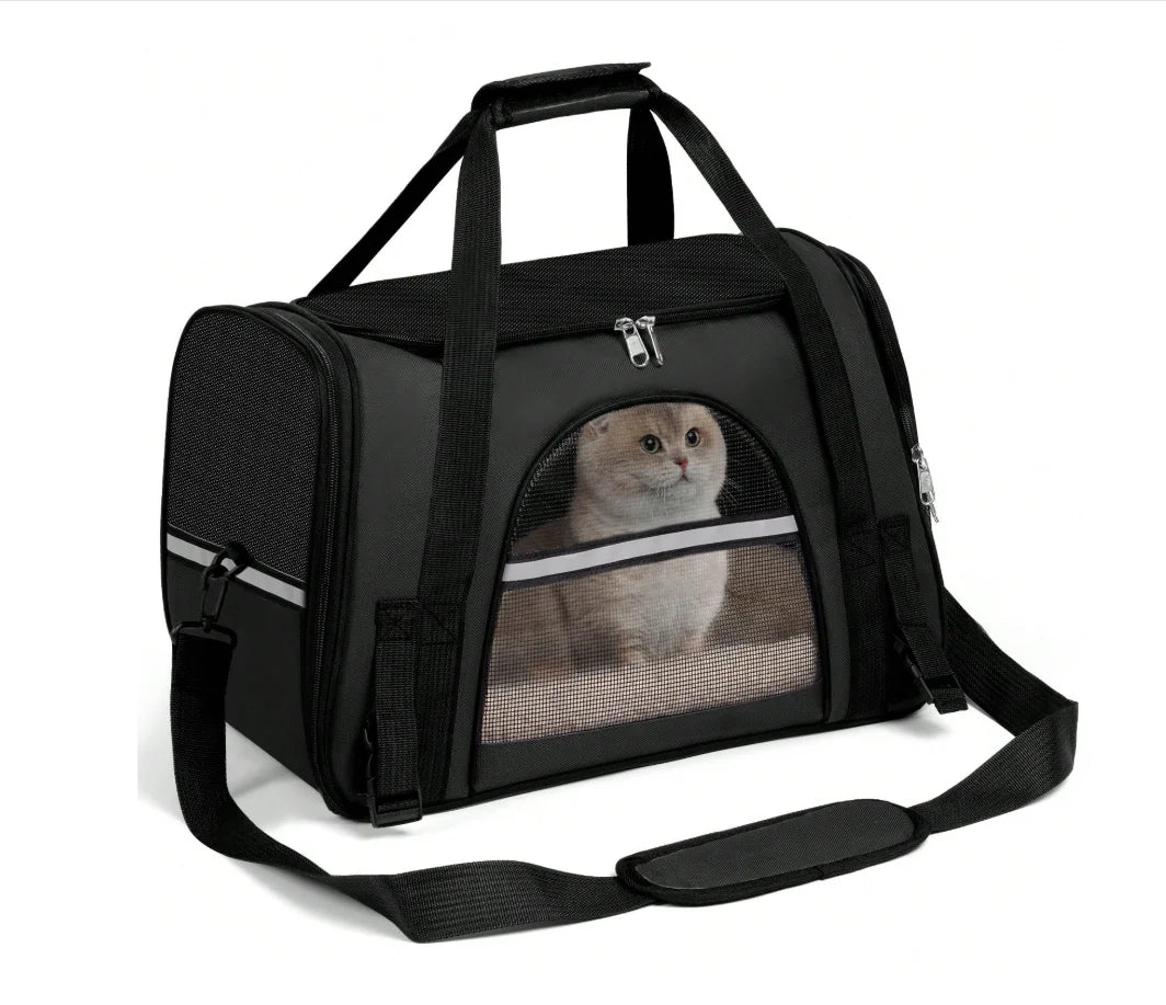 Secure Ventilated Pet Carrier Backpack For Airline Travel
