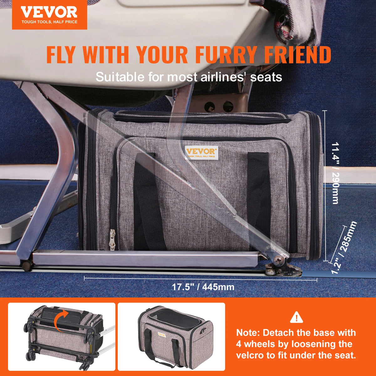 Breathable Pet Backpack Carrier With Wheels For Travel