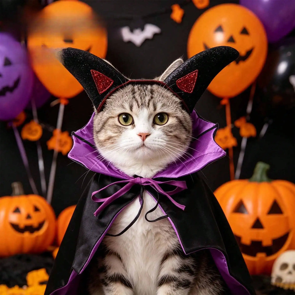 Halloween Bat Cape Pet Costume for Dogs and Cats Outfit