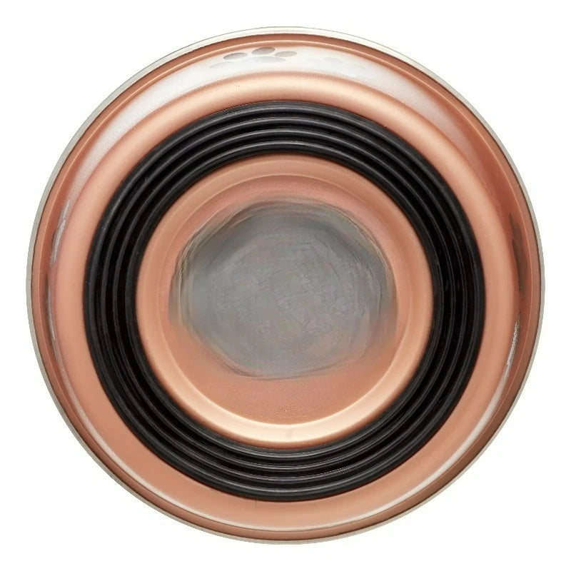Stainless Steel Slow Feeder Dog Bowl Helps Reduce Gulping Bloat