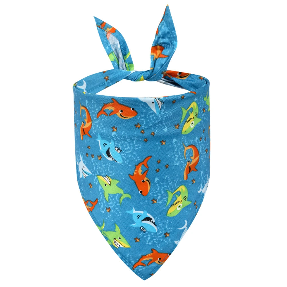 Soft Washable Dog Bandana Cloth Triangle Scarf Kerchief Adjustable