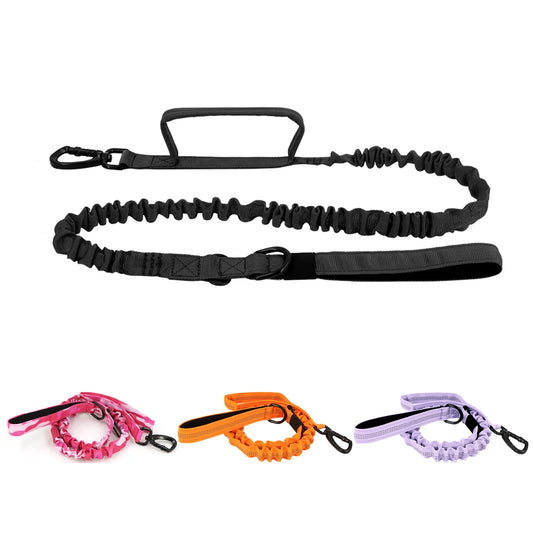 PetraVel Adjustable Dog Leash With Two Handles And Quick Release