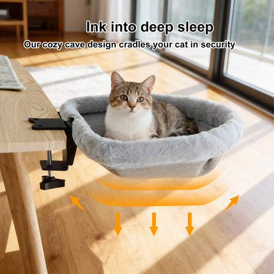 CWV Foldable Cat Desk Bed Space Saving Hammock Perch