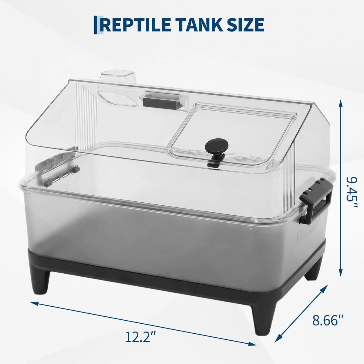 HiMiss Reptile Terrarium Kit With Lid Heating Pad And Accessories