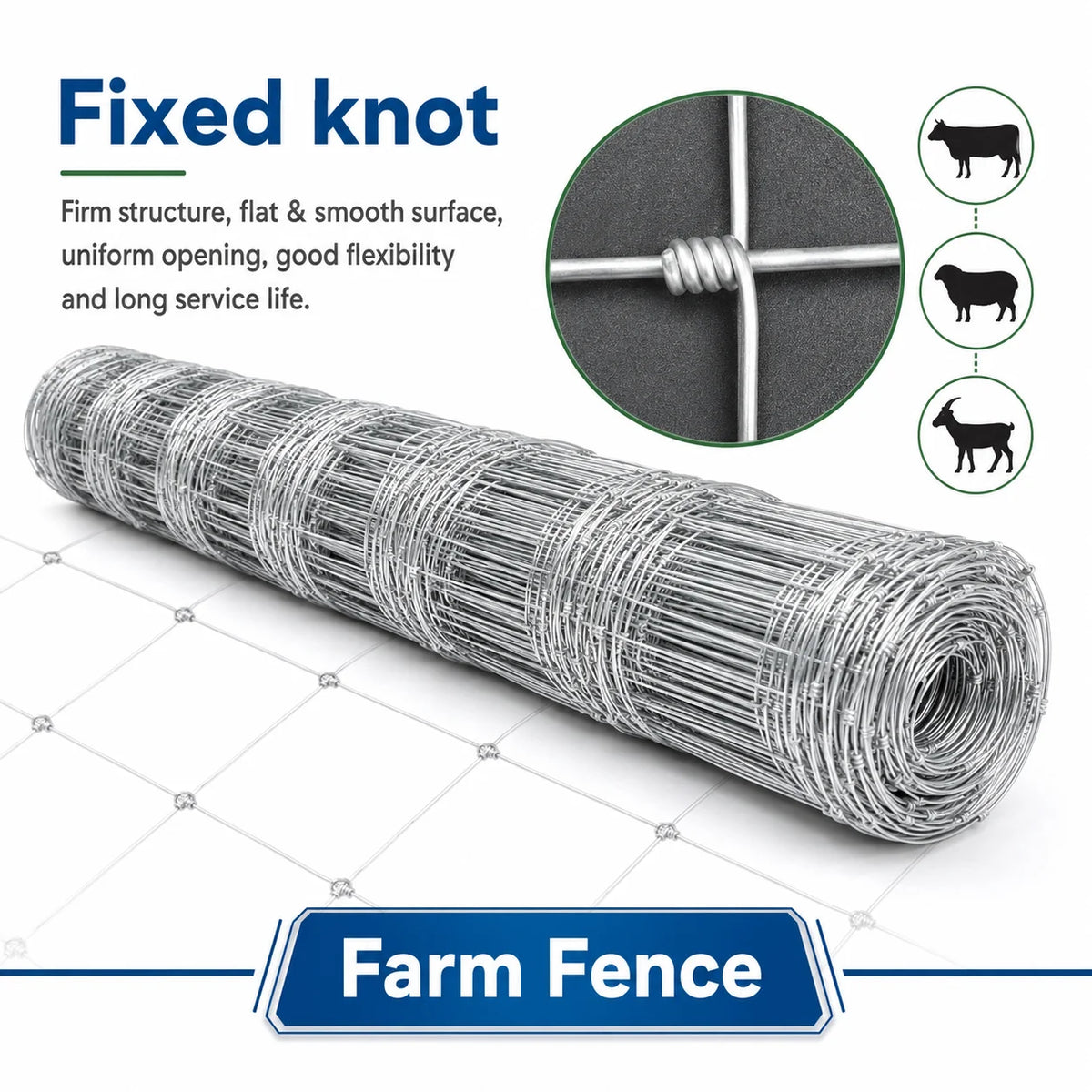 Heavy Duty Galvanized Steel Livestock Fence Wire Mesh