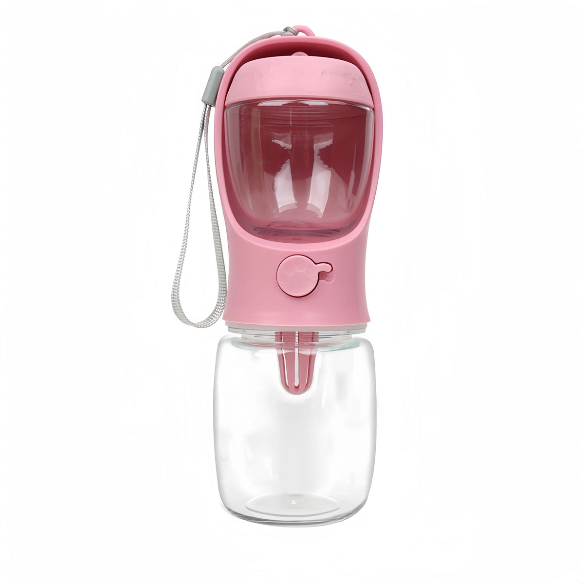 Portable Pet Water Bottle With Food Storage And Drinking Bowl