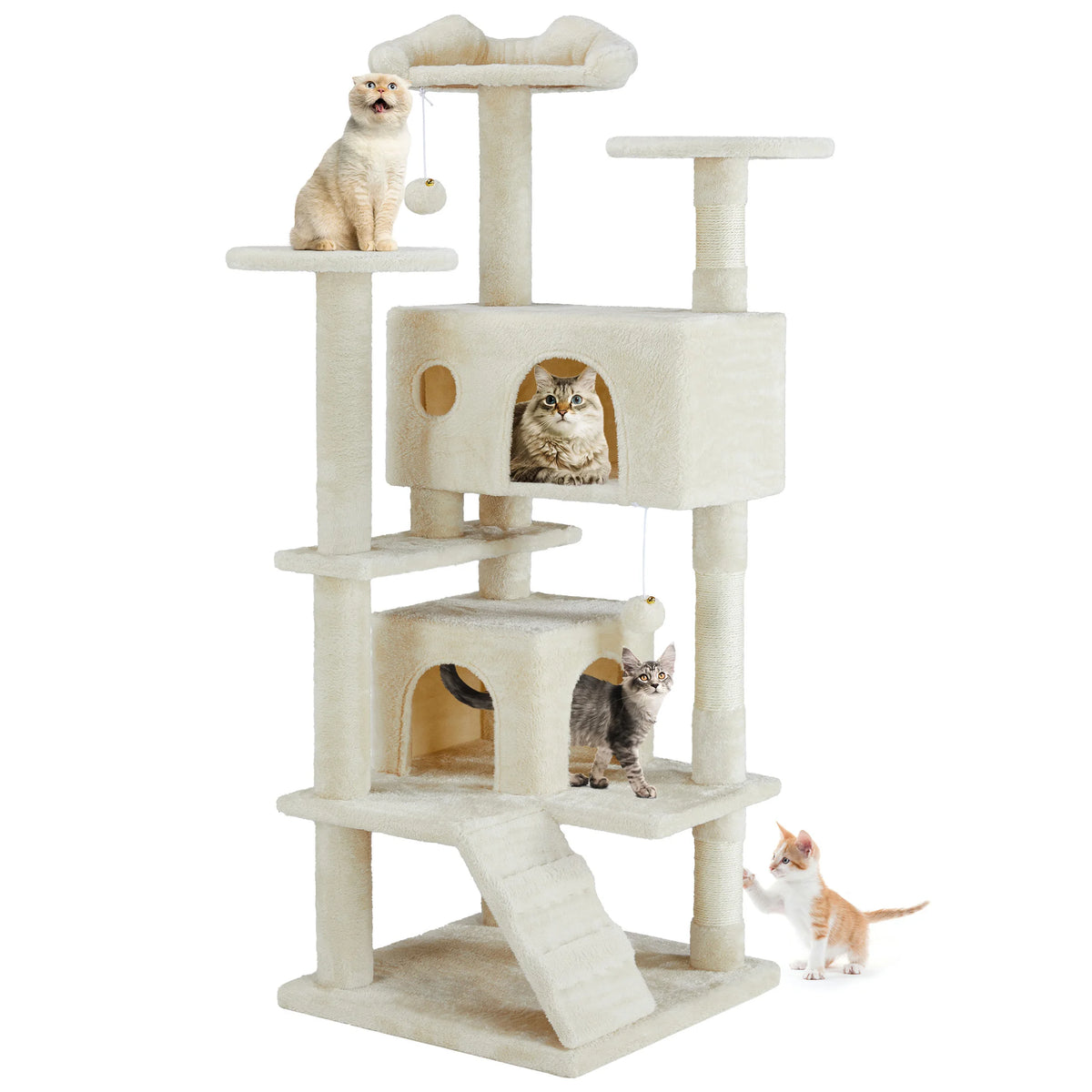 MCQ Multilayer Cat Tree Tower With Sisal Scratching Condo
