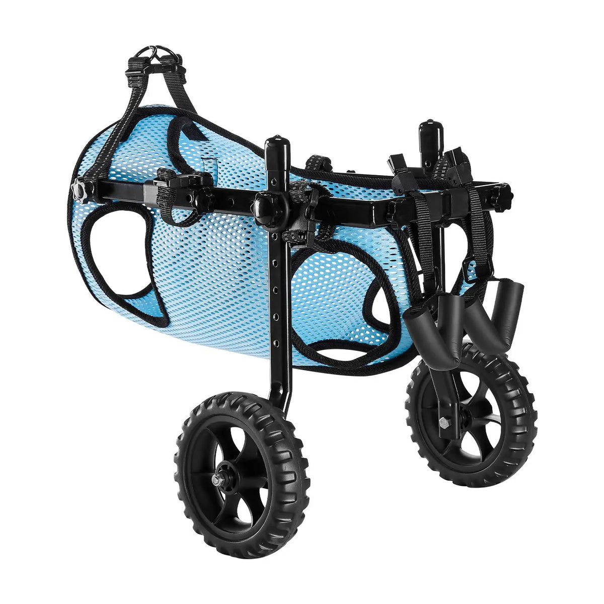 Adjustable Dog Wheelchair For Hind Legs With Shock Absorbing Wheels