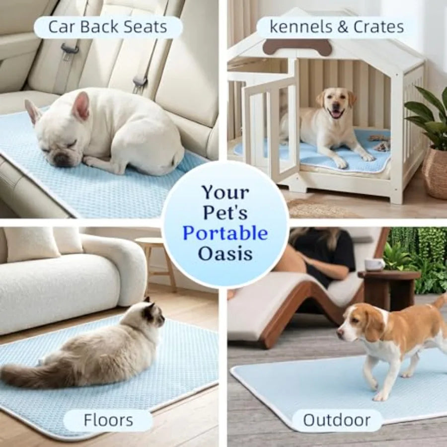 Self Cooling Pet Mat Breathable Washable Summer Cooling Pad