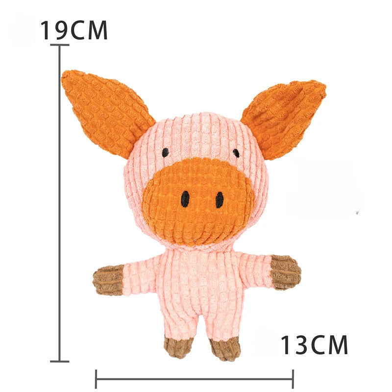 Plush Fleece Chew Toy Bite Resistant Teeth Grinding Duck Dog Toy