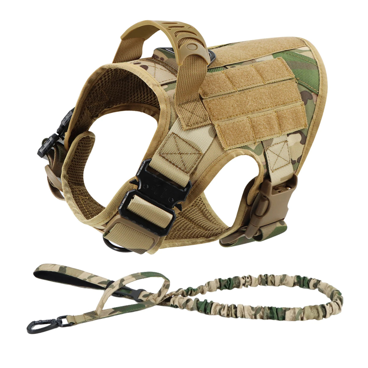 PetraVel Padded Quick Release Nylon Dog Harness And Leash Set