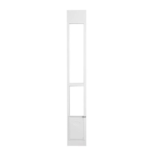 SucceBuy Adjustable Aluminum Frame Pet Door For Sliding Glass