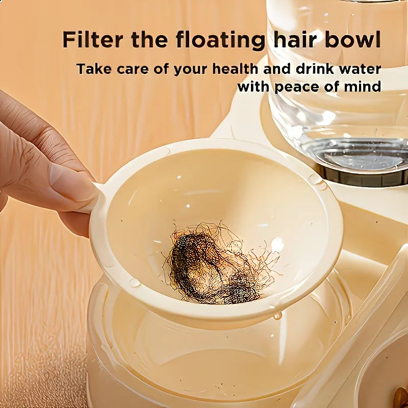 2In1 Pet Feeder Water Dispenser Dry Wet Separation For Pets