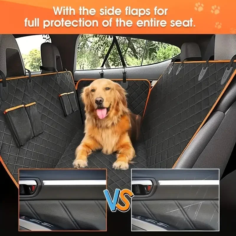 Premium Waterproof Dog Car Seat Cover With Nonslip Hammock Design