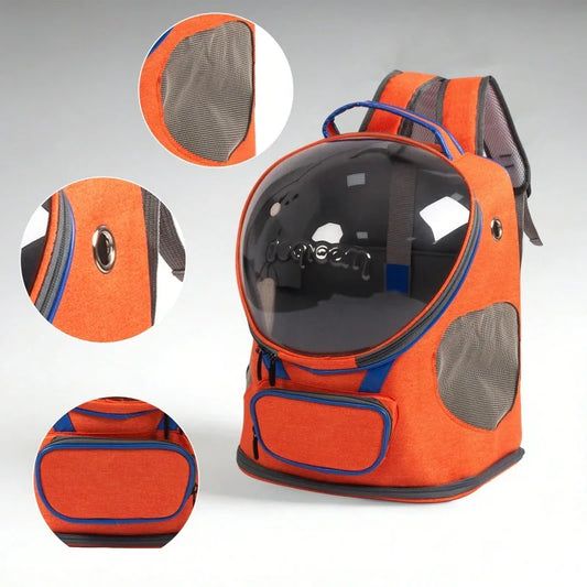 Foldable Breathable Cat And Dog Backpack Carrier For Travel