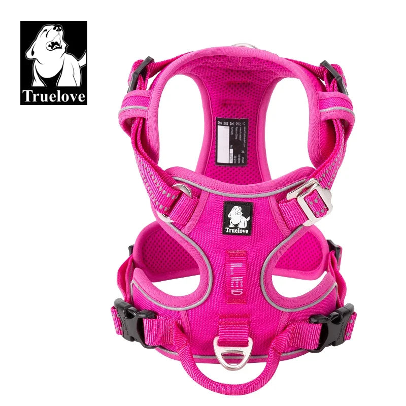 TRUELOVE Reflective Adjustable No Pull Dog Harness for Walking