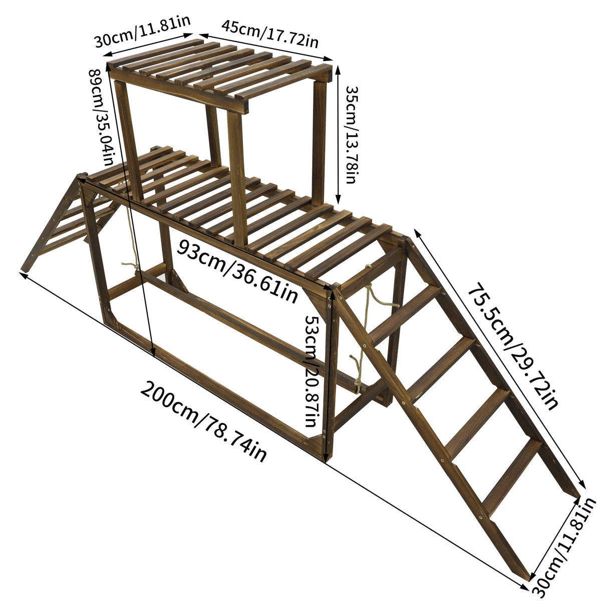 Chicken Coop Toy with Swing Ladder Platform Chicken Run Roosting Bar Hens Activity Play Ladder for Backyard Farm