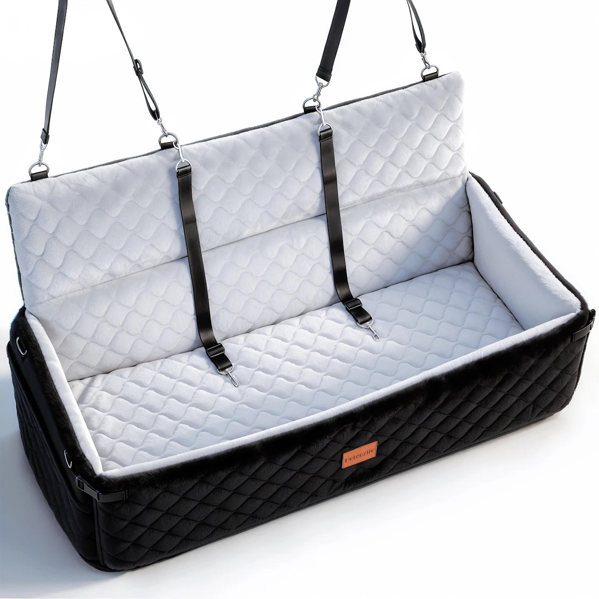 Domipet Comfortable Dog Car Seat With Integrated Safety Leashes