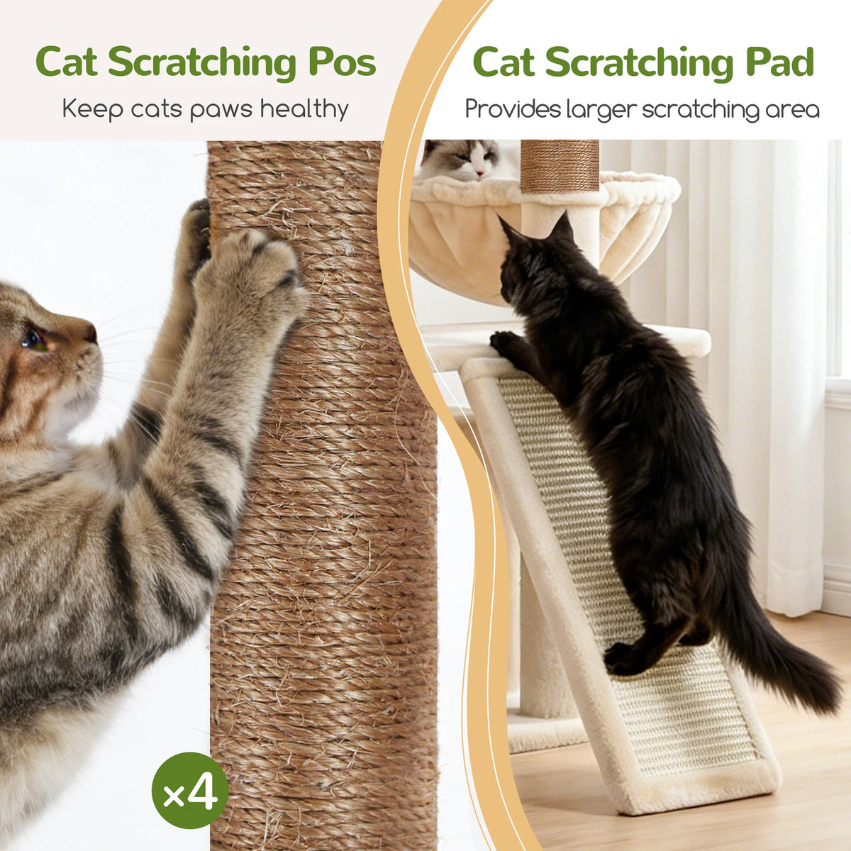Globlazer Multi Level Cat Tree With Hammocks And Scratching Posts