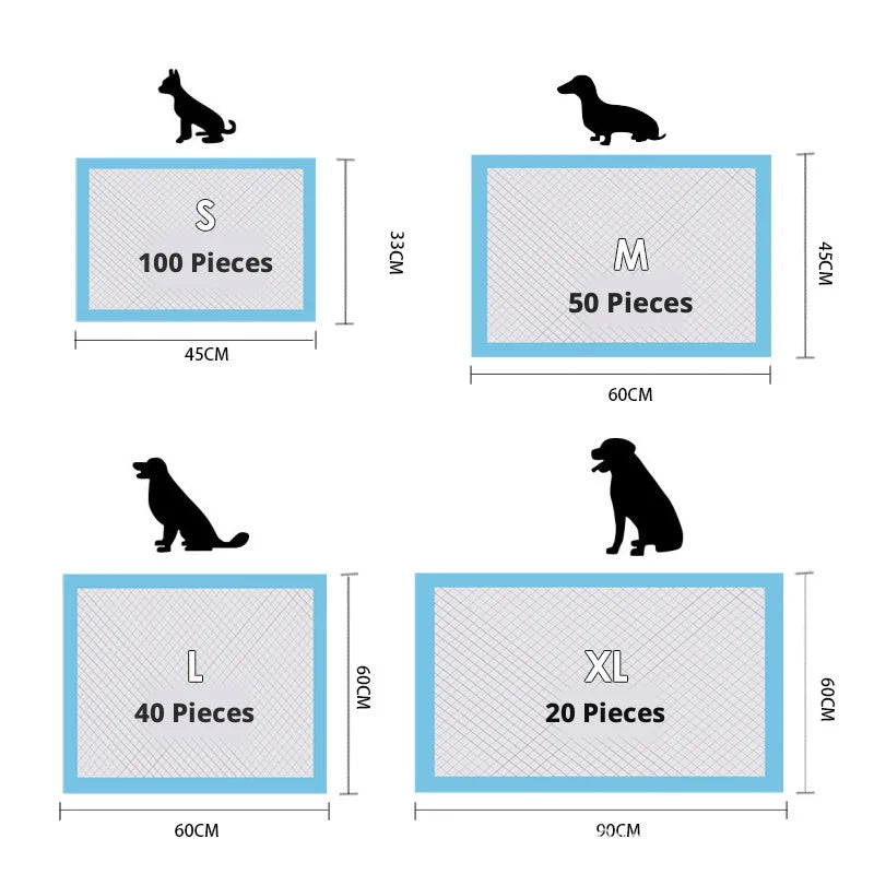 Super Absorbent Leakproof Pet Training Pads With Odor Control