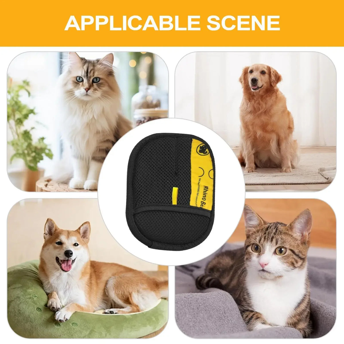 Effective Pet Hair Removal Gloves For Deshedding Cat And Dog