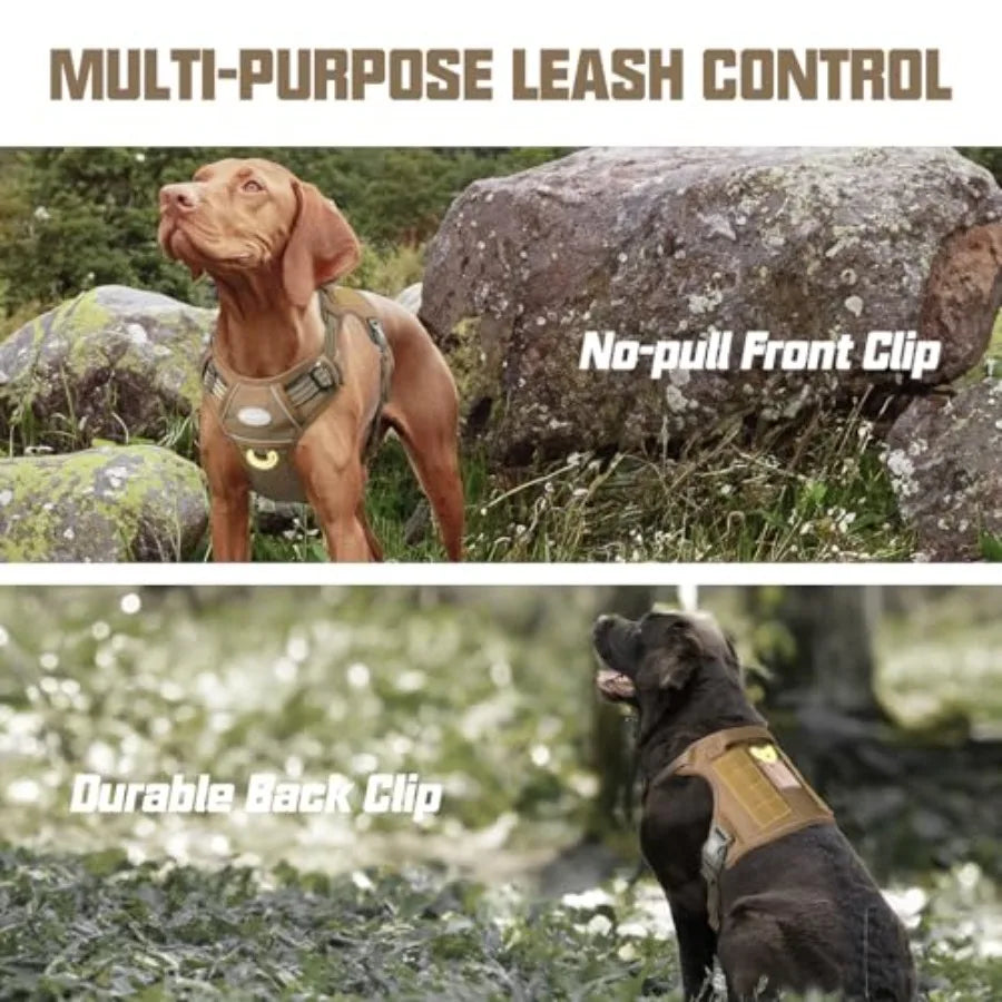 Tactical No Pull Dog Harness Reflective K9 Training Vest for Control