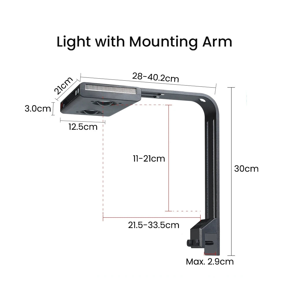 NooPsyche K7 Pro III V3 140W Full Spectrum Reef LED Light WiFi APP Control High PAR Dimmable Programmable Sunrise Sunset Coral Light for SPS LPS Reef Tank Saltwater Marine Aquarium