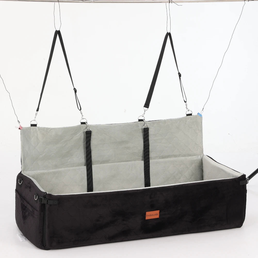 Domipet Comfortable Dog Car Seat With Integrated Safety Leashes