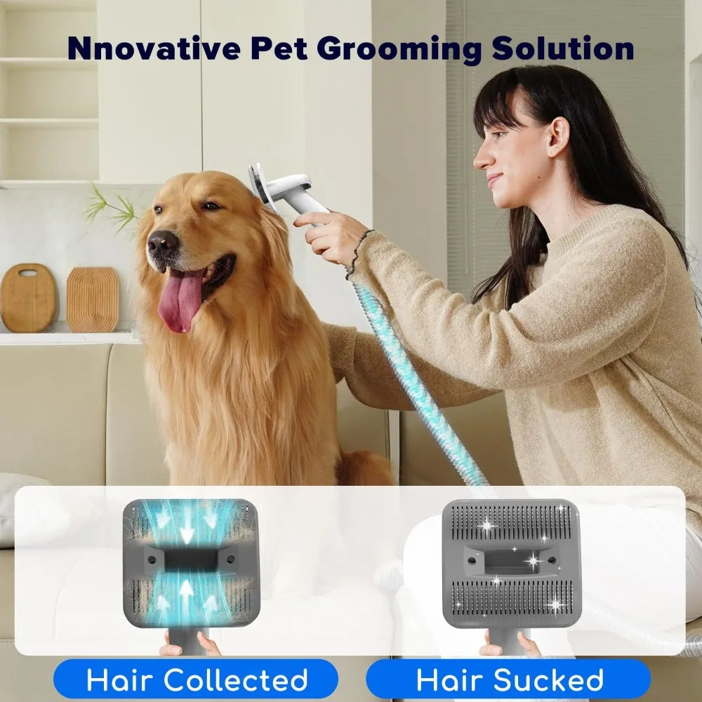 XMSJ 7 In 1 Pet Grooming Kit Powerful Vacuum Suction