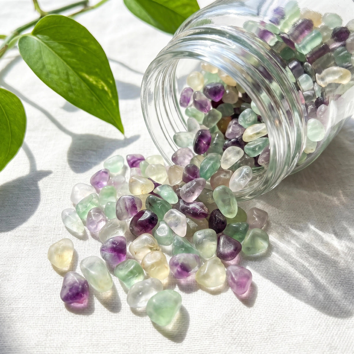Natural Fluorite Fragments Decorative Crystal Mineral Pebbles For Plants