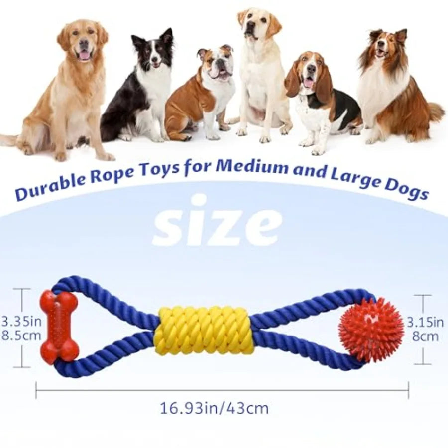 Premium Durable Nylon Sisal Dog Rope Toy For Active Dogs