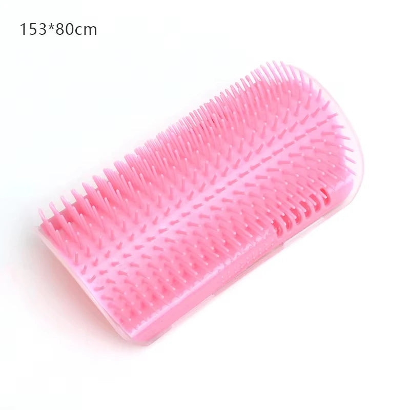 Cat Corner Scratching Brush With Catnip And Deshedding Comb